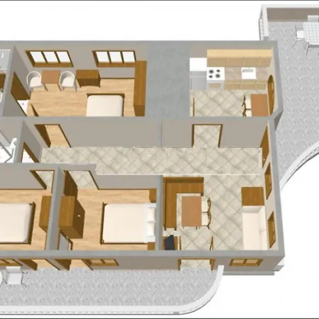 Nette Ferienwohnung In Mit Grosser Terrasse Und Panoramablick * Novi Vinodolski